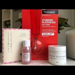 Facial: Symply by Helena Milky Cleanser and Whamisa  Korean Flowers Toner set